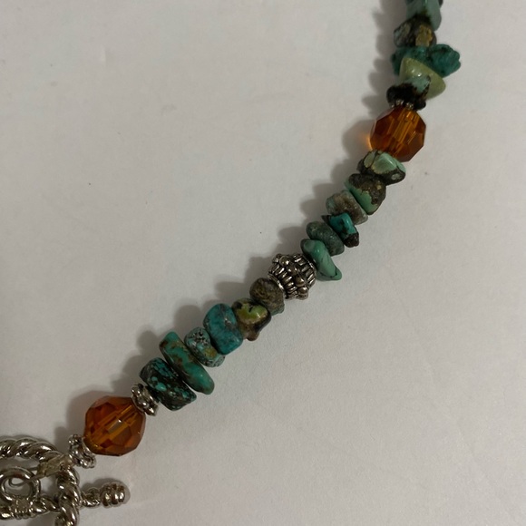 Turquoise pendant stone necklace. - Picture 2 of 6